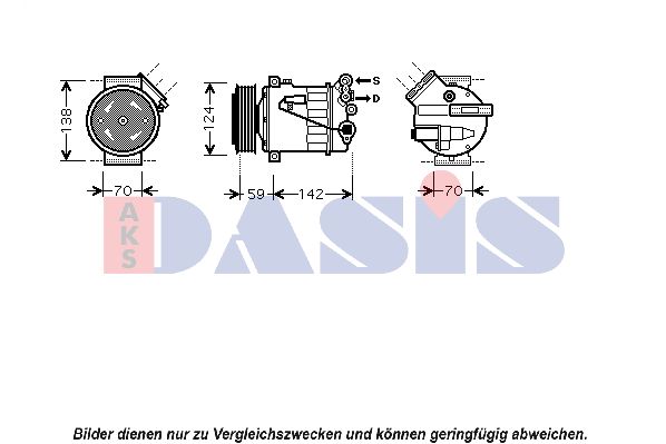 AKS DASIS Kompressor,kliimaseade 850393N